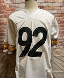 Pittsburgh Steelers James Harrison Signed White Custom Pro Style Jersey with JSA