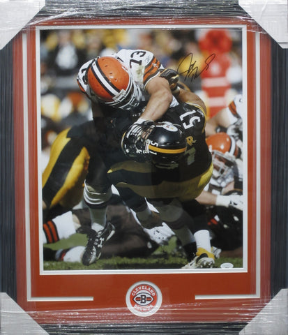 Cleveland Browns Joe Thomas SIGNED 16x20 Framed Photo JSA COA