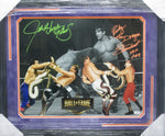 Jake "The Snake" Roberts & Ricky "The Dragon" Steamboat SIGNED 16x20 Framed Photo WITH COA