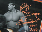 Jake "The Snake" Roberts & Ricky "The Dragon" Steamboat SIGNED 16x20 Framed Photo WITH COA