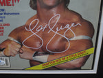 Lex Luger SIGNED 8x10 Framed 1993 Wrestler Magazine WITH COA