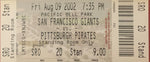 Barry Bonds San Francisco Giants 600th Home Run Authentic Ticket