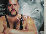 Big Show WWE SIGNED VINTAGE 8x10 Framed Raw Magazine PSA COA