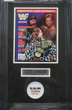 Lex Luger SIGNED 8x10 Framed WWF Magazine PSA COA