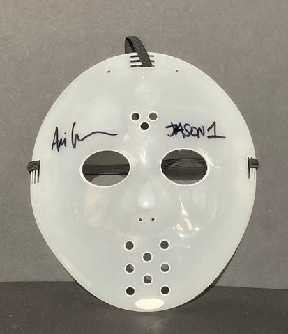 Ari Lehman Friday The 13th Signed Hockey Mask Jason 1 Inscr. With JSA COA