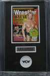 Lex Luger SIGNED 8x10 Framed Wrestler Magazine PSA COA