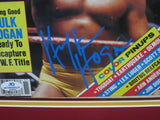 Hulk Hogan SIGNED 8x10 Framed 1990 Wrestling World Magazine WITH COA