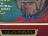 Hulk Hogan SIGNED 8x10 Framed Wrestling's Main Event Magazine WITH COA