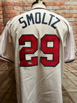 Atlanta Braves John Smoltz Signed White Jersey with RADTKE COA