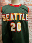 Seattle Sonics Gary Payton Signed Prostyle Custom Jersey Beckett COA