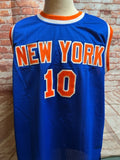 New York Knicks Walt Frazier Signed Prostyle Custom Jersey with Beckett COA