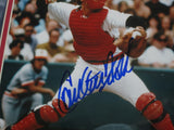 Boston Red Sox Carlton Fisk SIGNED 8x10 Framed Photo WITH COA