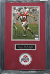 Ohio State Buckeyes A.J. Hawk SIGNED 8x10 Framed Photo WITH COA