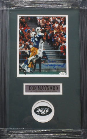 New York Jets Don Maynard SIGNED 8x10 Framed Photo WITH COA