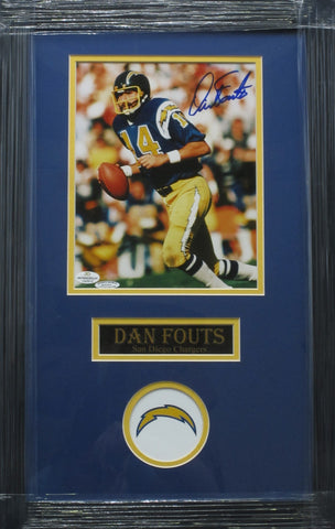 San Diego Chargers Dan Fouts SIGNED 8x10 Framed Photo WITH COA