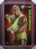 SIGNED Holk Hogan Large Framed WWE 2K14 Poster PSA COA