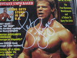 Lex Luger SIGNED 8x10 Framed 1993 Wrestling's Main Event Magazine PSA COA