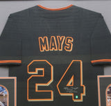 San Francisco Giants Willie Mays SIGNED Framed Matted Jersey WITH COA