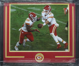 Kansas City Chiefs Patrick Mahomes & Clyde Edwards-Helaire SIGNED 16x20 Framed Photo BECKETT COA