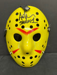 Ari Lehman Friday the 13th Signed Yellow Hockey Mask Jason 1 Inscr. With JSA COA