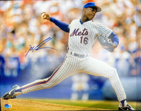 New York Mets Dwight Gooden Signed 16x20 with Beckett COA