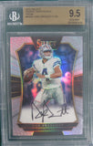 Dak Prescott 2016 Select Rookie Signatures Prizm 9.5 Gem Mint Auto 10 Beckett