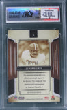 Jim Brown 2008 Donruss Americana Auto Mir Gold Five Star Grading Mint 9 Auto 10