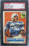 Lenny Moore 1956 Topps Rookie #60 SGC Auto Grade 10