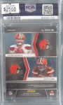 B. Mayfield/N.Chubb 2018 Panini Spectra RDPA Gold L/T Nike Sh. 1/1 PSA NM MT 8 Card