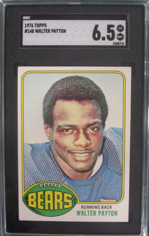 Walter Payton 1976 Topps #148 SGC Graded 6.5 Card