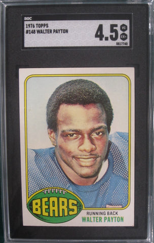 Walter Payton 1976 Topps #148 SGC Graded 4.5 Card