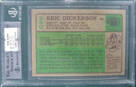 Eric Dickerson 1984 Topps #280 Authentic Autograph Beckett Certified Card.