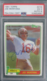 Joe Montana 1981 Topps #261 PSA DNA Cert EX 5 Auto 9 Card