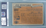 Joe Montana 1981 Topps #261 PSA DNA Cert EX 5 Auto 9 Card