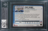 Tony Romo 2003 Bowman #171 Beckett Authentic Autograph Card.