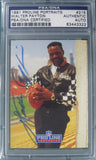 Walter Payton 1991 Proline Portraits #215 PSA/DNA Certified Authentic Auto