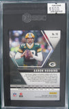 Aaron Rodgers Panini Mosaic #79 Orange Flourescent Prizm 10/25 SGC Gem Mt 10 Card