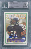 1983 Topps #38 Mike Singletary Chicago Bears Beckett Authentic Autograph Card