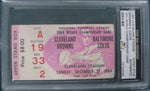 1964 Cleveland Stadium Browns v Colts NFL World Champ Game Authentic Ticket Stub Five Star