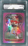 Joe Montana 2020 Panini Prizm Pink Prizm #290 Five Star Graded Gem Mint 10 Card