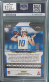 Justin Herbert 2020 Panini #325 PSA Graded Mint 9 Card