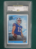 Josh Allen 2018 Panini Donruss Optic Rated Rookie #154 Five Star Graded Gem Mint 10 Card