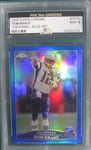 Tom Brady 2009 Topps Chrome #TC70 Throwing Blue Ref Five Star Graded Gem Mint 9 Card