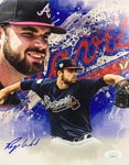 Bryse Wilson Atlanta Braves Signed 8x10 Collage With JSA COA