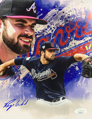 Bryse Wilson Atlanta Braves Signed 8x10 Collage With JSA COA