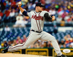 Bryse Wilson Atlanta Braves Signed 8x10 Gray With JSA COA