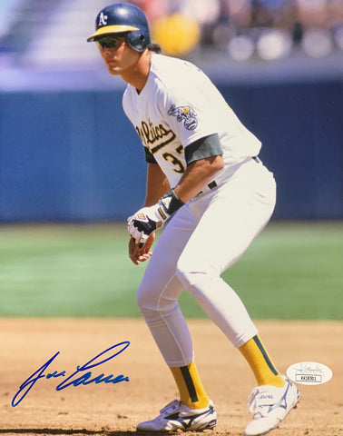 Jose Canseco Oakland Athletics Signed 8x10 Base Path With JSA COA