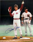 Cincinnati Reds Pete Rose Pointing Signed 11x14 with JSA COA