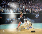 Cincinnati Reds Pete Rose Horizontal 16x20 with JSA COA