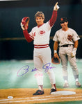 Cincinnati Reds Pete Rose Pointing 16x20 with "4192" Inscription JSA COA